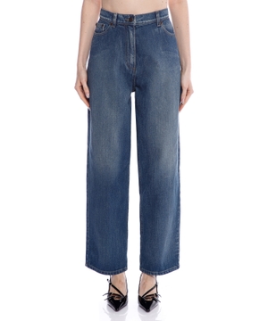 High-waist wide-leg jeans