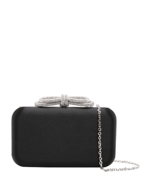 Crystal-embellished clutch