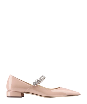 Bing crystal-strap ballerina shoes