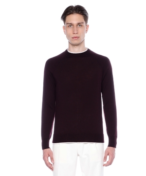 Round neck jumper with long sleeves