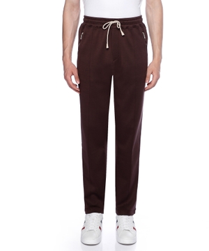 Straight-fit trousers with elastic waist