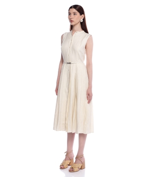 Linen midi dress