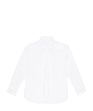 Logo embroidered cotton shirt