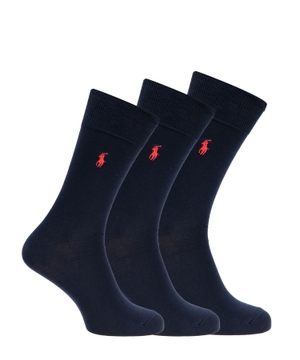 Set of three logo embroidered socks