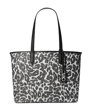 Bəbir printli Eliza Extra-Large tote çantası