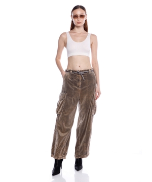 Belted cargo pants