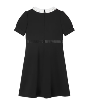 Short sleeve dress with polo collar