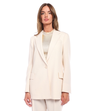 Blazer with button fastening