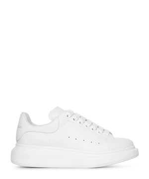 Leather sneakers with logo