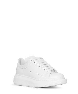 Leather sneakers with logo