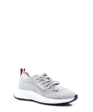 Panelled lace-up sneakers