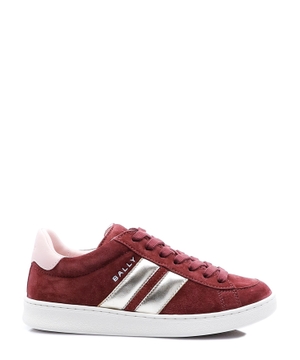 Tennis sneaker in andorra and light pink suede leather