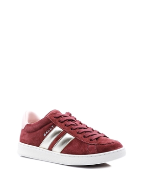 Tennis sneaker in andorra and light pink suede leather