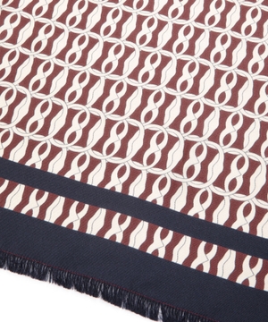 Printed silk scarf