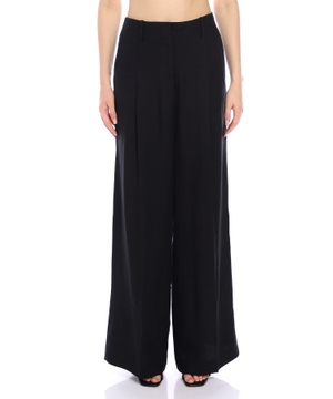 High-waist wide-leg pants