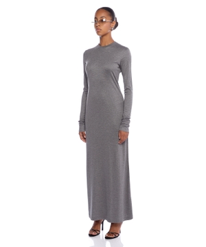 Long-sleeve maxi length dress