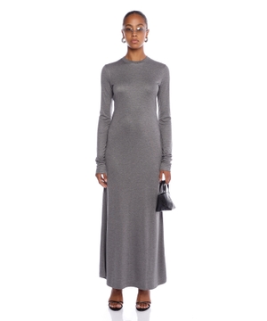 Long-sleeve maxi length dress