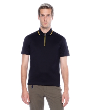 Short sleeve polo with classic collar