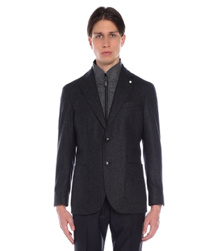 Blazer with zip fastening