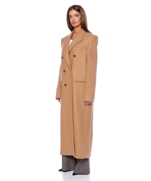 Double breasted wool coat