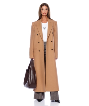 Double breasted wool coat