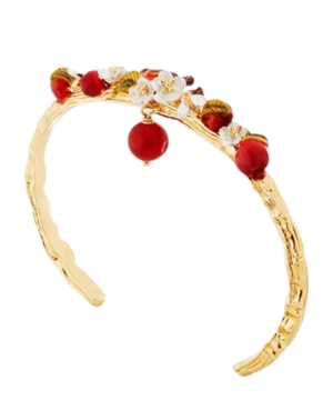 Браслет Apple, robin, bee and apple blossom cuff bracelet