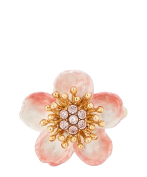 Apple blossom cocktail ring