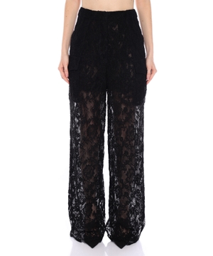 Lace cargo trousers