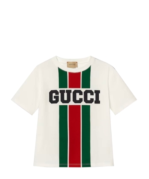 Loqo printli pambıq T-shirt