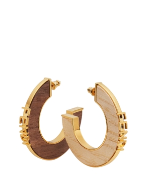 Earrings with logo detail