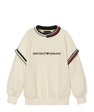 Logo embroidered cotton sweatshirt