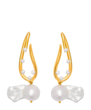 Mini Twist Pearl earrings