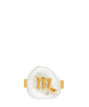 Scorpio ring with pearl