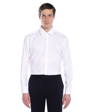 Slim-fit shirt in performance-stretch twill