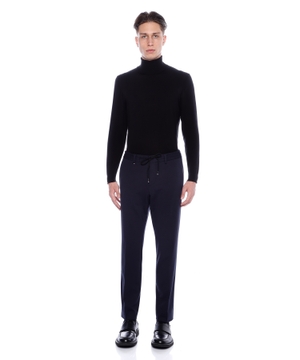 Classic trousers with tie detail on front