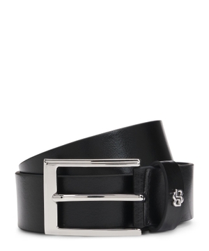 Leather belt with Double B monogram