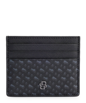 Leather cardholder with pattern