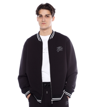 Cardigan with logo embroidery