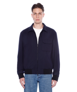 Blouson jacket with zip fastening