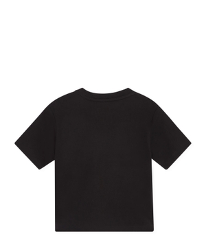Logo embroidered T-shirt in cotton