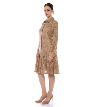Edotto Lace Shirt Dress