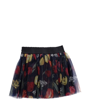 Printed tulle skirt