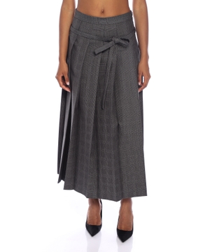 Pleated midi skirt