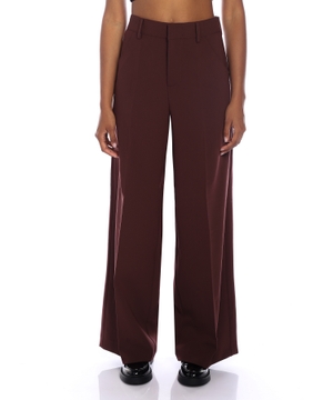 High-waist wide-leg trousers