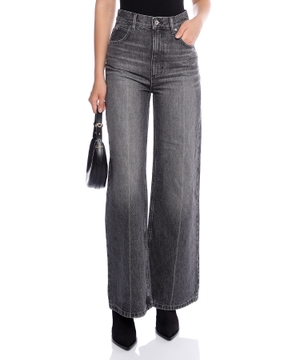 High-waist wide-leg jeans