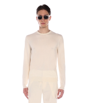 Round neck jumper with long sleeves