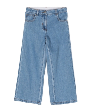 Cib aplikasiyalı denim şalvar