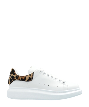 Leopard printli dəri idman ayaqqabısı