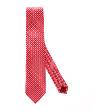Silk patterned tie