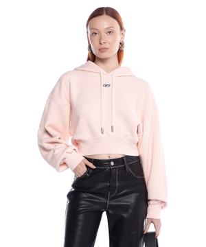 Cropped sweatshirt hoodie